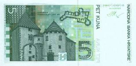 5 kuna naličje