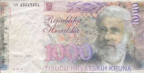 1000 kruna lice